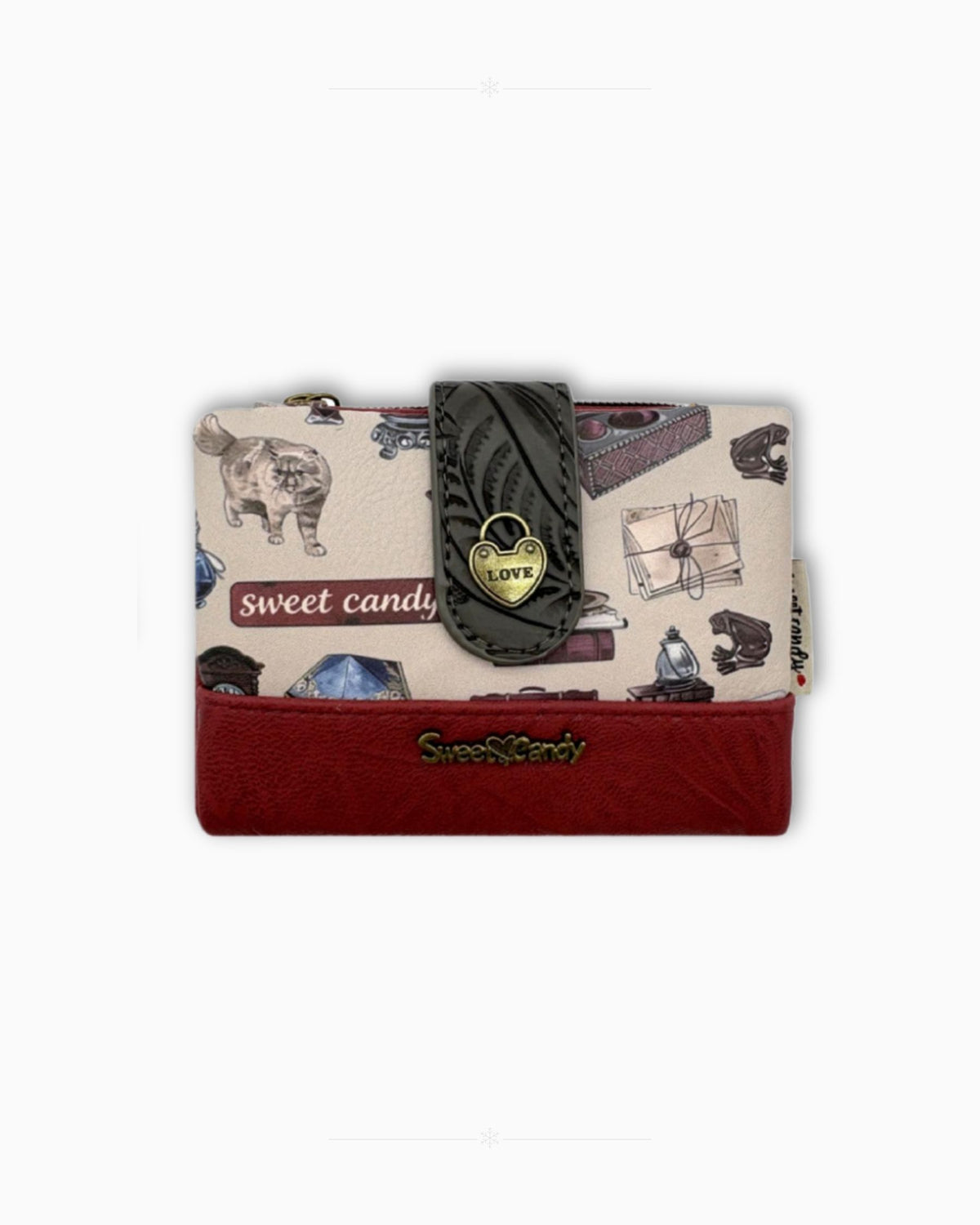 Компактно дамско портмоне с два монетника Sweet Candy – Рубинени съкровища