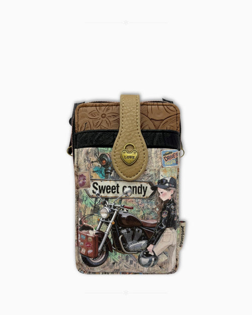 Малка чанта през рамо Sweet Candy – Черно приключение